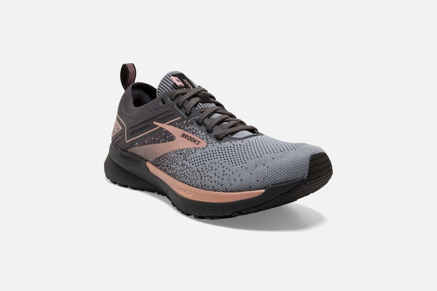 Brooks Ricochet 3 Road Running Shoes Womens Dark Grey/Pink 871460-VZO